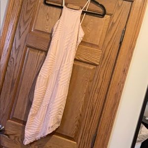 Light pink skin tight dress